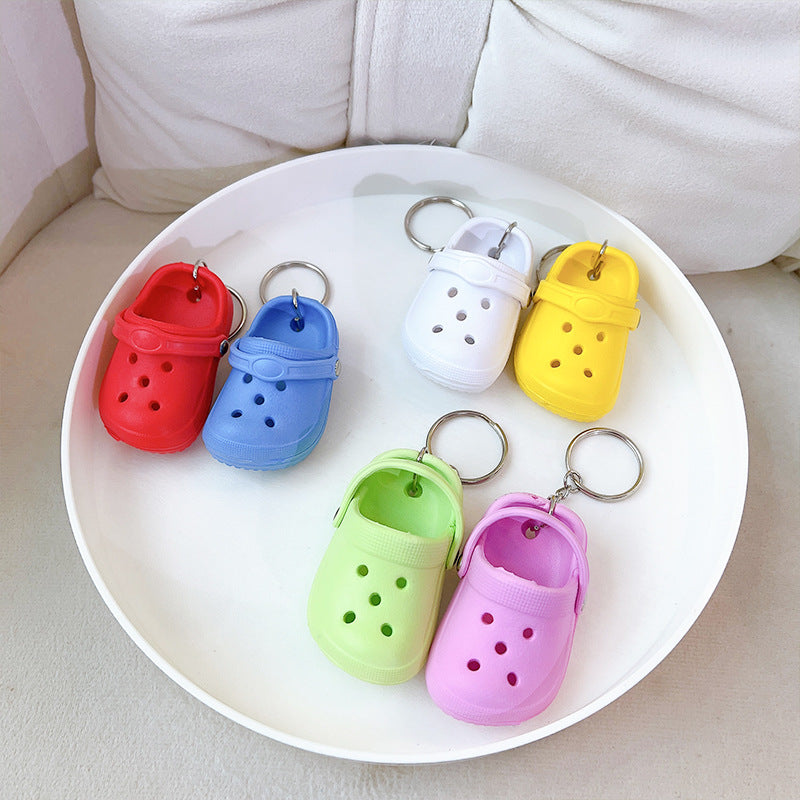 Wholesale Mini Hole Shoes PVC Keychain